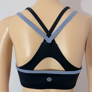 Athleta Black/Gray Sports Bra
